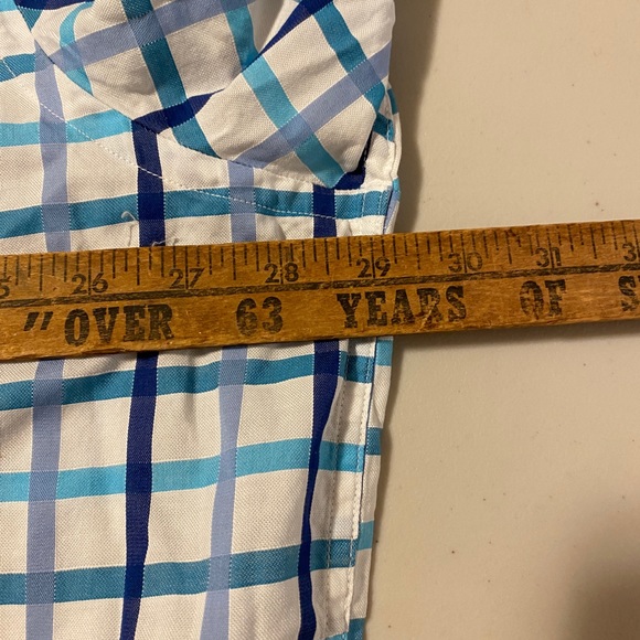 2X - ROUNDTREE and Yorke Casuals - Blue Plaid - XXL NWOT - Picture 6 of 7